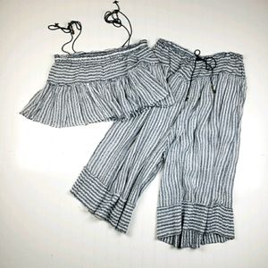 Free People wide leg pants/tank top 2 piece set